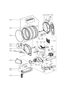 Drum And Motor Parts parts for Lg Dryer DLEX2501W / from AppliancePartsPros.com