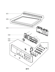 Control Panel And Plate Assembly Parts parts for Lg Dryer DLEX2550W / from AppliancePartsPros.com