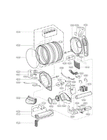 Drum Parts parts for Lg Dryer DLEX2650W / from AppliancePartsPros.com