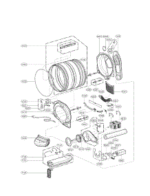 Drum And Motor Assembly Parts parts for Lg Dryer DLEX2655V / from AppliancePartsPros.com