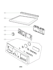 Control Panel Parts parts for Lg Dryer DLEX3250R / from AppliancePartsPros.com