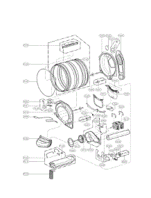 Drum And Motor Parts parts for Lg Dryer DLEX3250V / from AppliancePartsPros.com