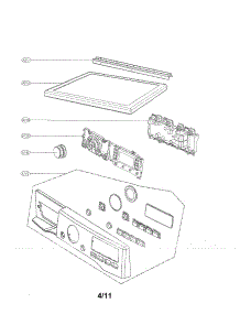 Control Panel And Plate Assembly Parts parts for Lg Dryer DLEX3360R / from AppliancePartsPros.com