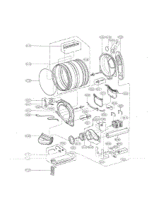 Drum And Motor Assembly Parts parts for Lg Dryer DLEX3360R / from AppliancePartsPros.com