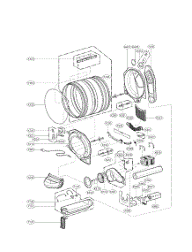 Drum And Motor Assembly Parts parts for Lg Dryer DLEX3470V / from AppliancePartsPros.com