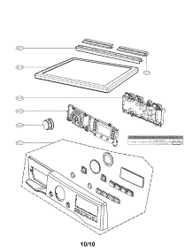 Control Panel And Plate Assembly Parts parts for Lg Dryer DLEX3875V / from AppliancePartsPros.com