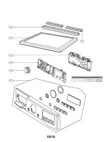 Control Panel And Plate Assembly Parts parts for Lg Dryer DLEX3885W / from AppliancePartsPros.com