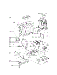 Drum And Motor Assembly Parts parts for Lg Dryer DLEX5170V / from AppliancePartsPros.com