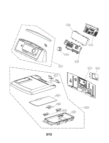 Control Panel And Plate Assembly Parts parts for Lg Dryer DLEX5170W / from AppliancePartsPros.com