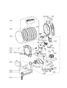 Drum And Motor Assembly Parts parts for Lg Dryer DLEX8000V / from AppliancePartsPros.com