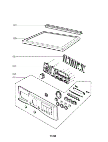 Control Panel & Plate Assembly parts for Lg Dryer DLEX8377WM / from AppliancePartsPros.com