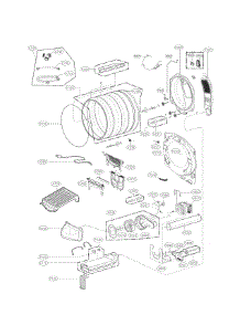 Drum Parts parts for Lg Dryer DLEX9000W / from AppliancePartsPros.com