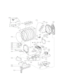 Drum Parts parts for Lg Dryer DLEY1701VE / from AppliancePartsPros.com