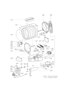 Drum And Motor Assembly Parts parts for Lg Dryer DLG1102W / from AppliancePartsPros.com