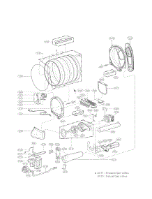 Drum And Motor Parts parts for Lg Dryer DLG1502W / from AppliancePartsPros.com