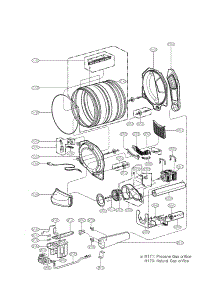 Drum And Motor Parts parts for Lg Dryer DLG2102W / from AppliancePartsPros.com