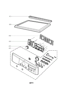 Control Panel And Palte Assembly parts for Lg Dryer DLG2351R / from AppliancePartsPros.com