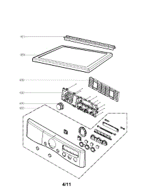 Control Panel And Palte Assembly parts for Lg Dryer DLG2351W / from AppliancePartsPros.com