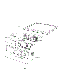 Control Panel & Plate Assembly parts for Lg Dryer DLG5988WM / from AppliancePartsPros.com