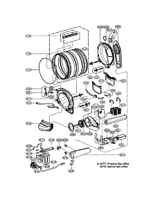 Drum / Motor: Gas Type parts for Lg Dryer DLGX2902V / from AppliancePartsPros.com