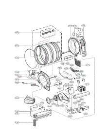 Drum And Motor Assembly Parts parts for Lg Dryer DLGX3071R / from AppliancePartsPros.com