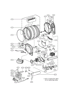 Drum And Motor Assembly Parts parts for Lg Dryer DLGX3361V / from AppliancePartsPros.com