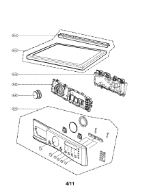 Control Panel And Palte Assembly parts for Lg Dryer DLGX3361W / from AppliancePartsPros.com