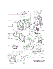 Drum And Motor Assembly Parts parts for Lg Dryer DLGX3371R / from AppliancePartsPros.com