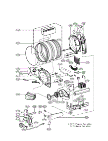Drum And Motor Assembly Parts parts for Lg Dryer DLGX3551W / from AppliancePartsPros.com