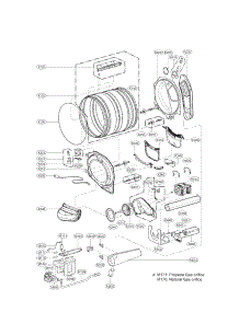 Drum And Motor Assembly Parts parts for Lg Dryer DLGX4071V / from AppliancePartsPros.com