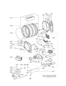 Drum And Motor Assembly Parts parts for Lg Dryer DLGX4271V / from AppliancePartsPros.com