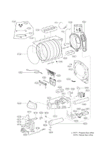 Drum Parts parts for Lg Dryer DLGX5001W / from AppliancePartsPros.com