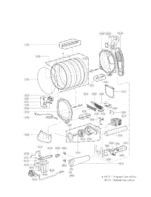Drum And Motor Assembly Parts parts for Lg Dryer DLGX5102V / from AppliancePartsPros.com