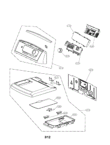 Control Panel And Plate Assembly Parts parts for Lg Dryer DLGX5171W / from AppliancePartsPros.com