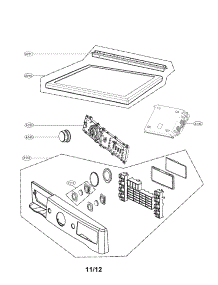 Control Panel And Plate Assembly Parts parts for Lg Dryer DLGX8001V / from AppliancePartsPros.com