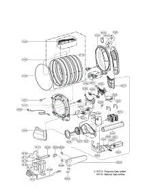 Drum And Motor Assembly Parts parts for Lg Dryer DLGX8001W / from AppliancePartsPros.com