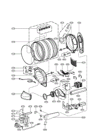 Drum And Motor Assembly Parts parts for Lg Dryer DLGX8388NM / from AppliancePartsPros.com