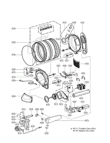 Drum & Motor parts for Lg Dryer DLGX8388WM / from AppliancePartsPros.com