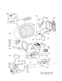 Drum And Motor Assembly Parts parts for Lg Dryer DLGY1202V / from AppliancePartsPros.com