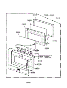 Door Parts parts for Lg Microwave LCRM1240ST / from AppliancePartsPros.com