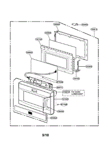 Door Parts parts for Lg Microwave LCRM1240ST01 / from AppliancePartsPros.com