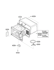 Oven Cavity Parts parts for Lg Microwave LCRM1240ST01 / from AppliancePartsPros.com