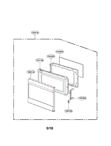 Door Parts parts for Lg Microwave LMA1180ST / from AppliancePartsPros.com