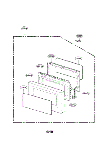 Door Parts parts for Lg Microwave LMAB1240ST / from AppliancePartsPros.com