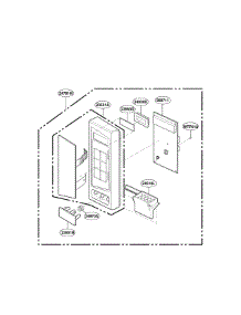 Control Panel Parts parts for Lg Microwave LMAB1240ST / from AppliancePartsPros.com