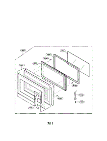 Door Parts parts for Lg Microwave LMH2016ST / from AppliancePartsPros.com