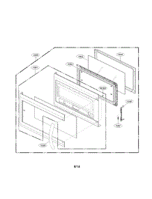 Door Parts parts for Lg Microwave LMH2235ST / from AppliancePartsPros.com