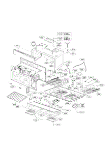 Oven Cavity Assembly Parts parts for Lg Microwave LMHM2017ST / from AppliancePartsPros.com