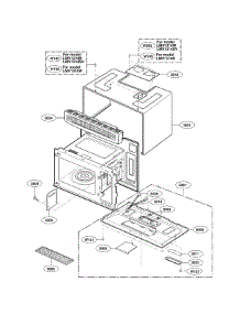 Oven Cavity Parts parts for Lg Microwave LMV1314B01 / from AppliancePartsPros.com