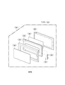 Door Parts parts for Lg Microwave LMV1314SV01 / from AppliancePartsPros.com